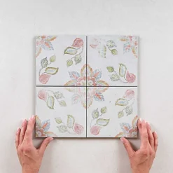 Carrelage Imitation Carreaux de Ciment Daphne FIORENTINA 15x15 - Les Carreaux de Jean-Les Carreaux De Jean  Online