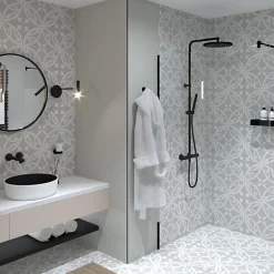 Les Carreaux De Jean  Carrelage Imitation Carreaux de Ciment LA MADELEINE 20x20 Zelie Gris - Les Carreaux de Jean