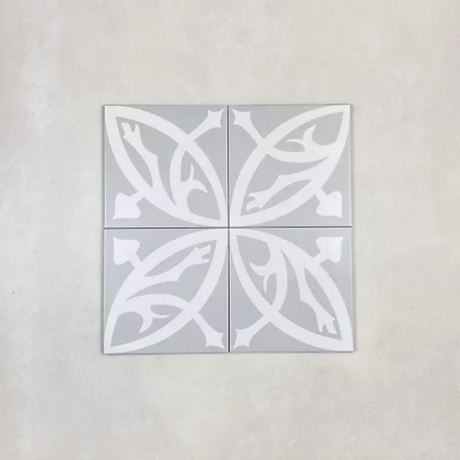 Les Carreaux De Jean Carrelage Imitation Carreaux de Ciment LA MADELEINE 20x20 Zelie Gris - Les Carreaux de Jean