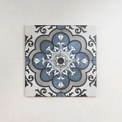 Les Carreaux De Jean  Carrelage Imitation Carreaux de Ciment FLEUR 15x15 Madeleine - Les Carreaux de Jean