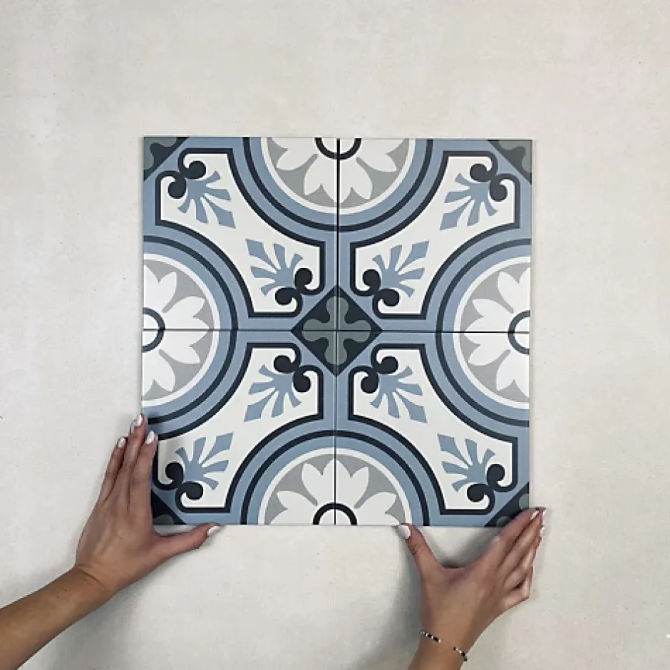 Carrelage Imitation Carreaux de Ciment LA MADELEINE 20x20 Esmee - Les Carreaux de Jean-Les Carreaux De Jean Clearance