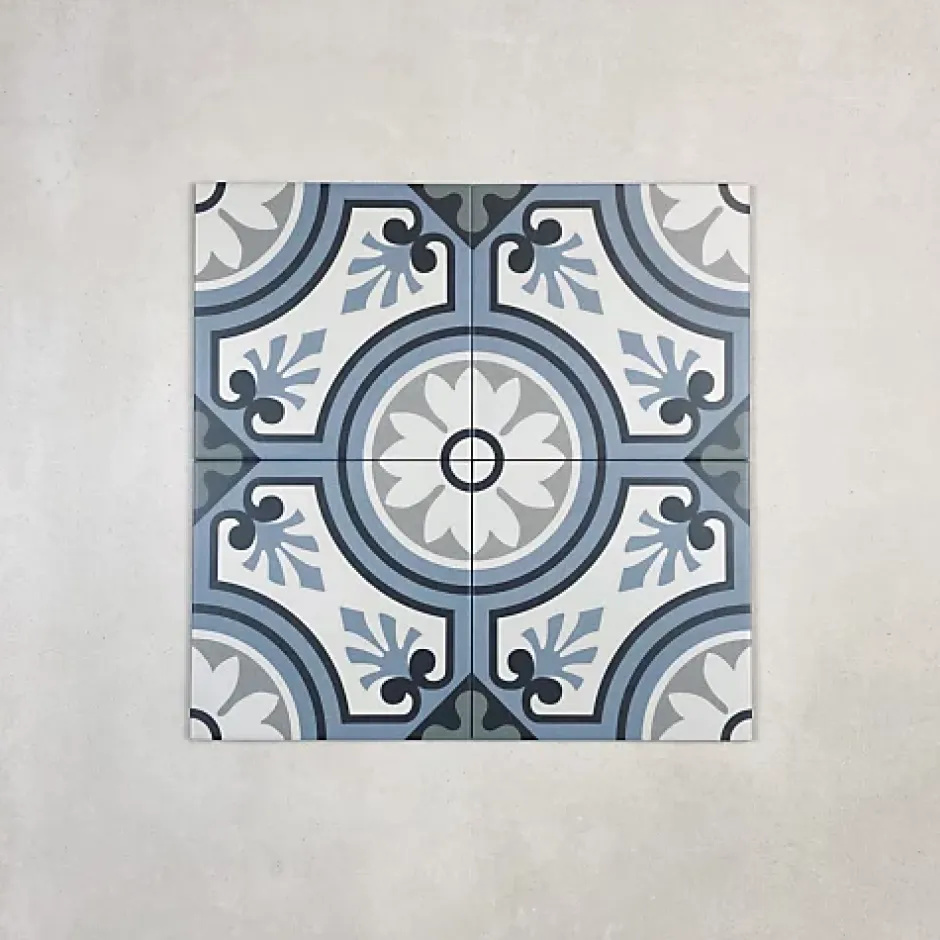 Carrelage Imitation Carreaux de Ciment LA MADELEINE 20x20 Esmee - Les Carreaux de Jean-Les Carreaux De Jean Clearance