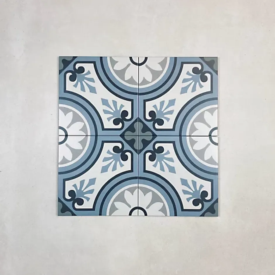 Carrelage Imitation Carreaux de Ciment LA MADELEINE 20x20 Esmee - Les Carreaux de Jean-Les Carreaux De Jean Clearance