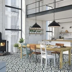 Carrelage Imitation Carreaux De Ciment LOFT FLOOR 20x20 Elyria - Les Carreaux de Jean-Les Carreaux De Jean  Hot