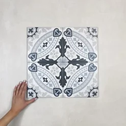 Les Carreaux De Jean  Carrelage Imitation Carreaux de Ciment LA MADELEINE 20x20 Flora - Les Carreaux de Jean