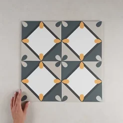 Carrelage Imitation Carreaux de Ciment BAUHOME 20x20 Korolla Cold - Les Carreaux de Jean-Gioia Materia Hot