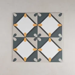 Carrelage Imitation Carreaux de Ciment BAUHOME 20x20 Korolla Cold - Les Carreaux de Jean-Gioia Materia Hot