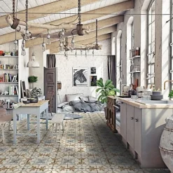 Carrelage Imitation Carreaux De Ciment LOFT FLOOR 20x20 Aurora - Les Carreaux de Jean-Les Carreaux De Jean Outlet