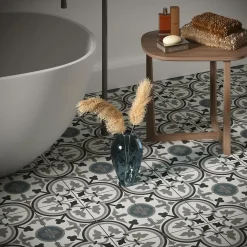 Les Carreaux De Jean Carrelage Imitation Carreaux De Ciment 20x20 LA VILETTE George Bleu - Les Carreaux de Jean