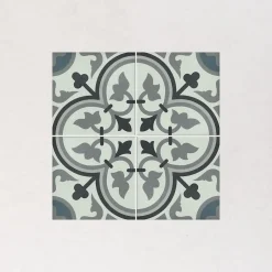 Les Carreaux De Jean  Carrelage Imitation Carreaux De Ciment 20x20 LA VILETTE George Bleu - Les Carreaux de Jean