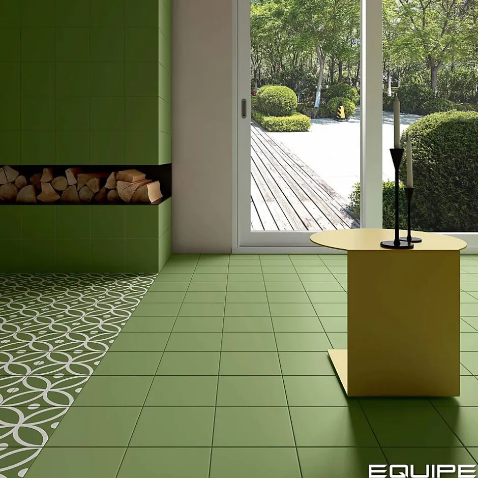 Les Carreaux De Jean Carrelage Imitation Carreaux De Ciment 20x20 RIVOLI Bergen Verde - Les Carreaux de Jean