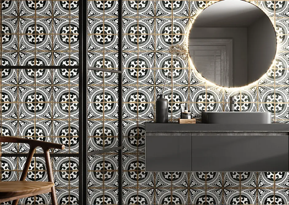 Les Carreaux De Jean Carrelage Imitation Carreaux De Ciment 12,5x12,5 CASABLANCA Fida - Les Carreaux de Jean