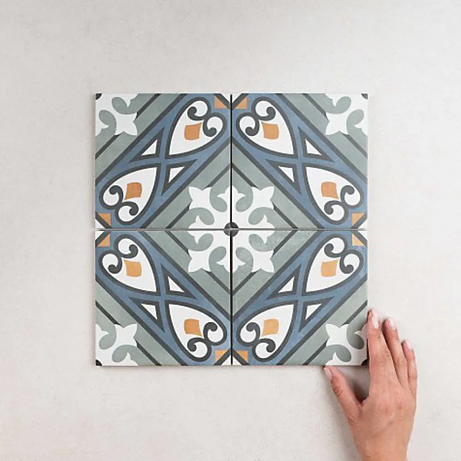 Gioia Materia Carrelage Imitation Carreaux de Ciment 15x15 Mabel - Les Carreaux de Jean