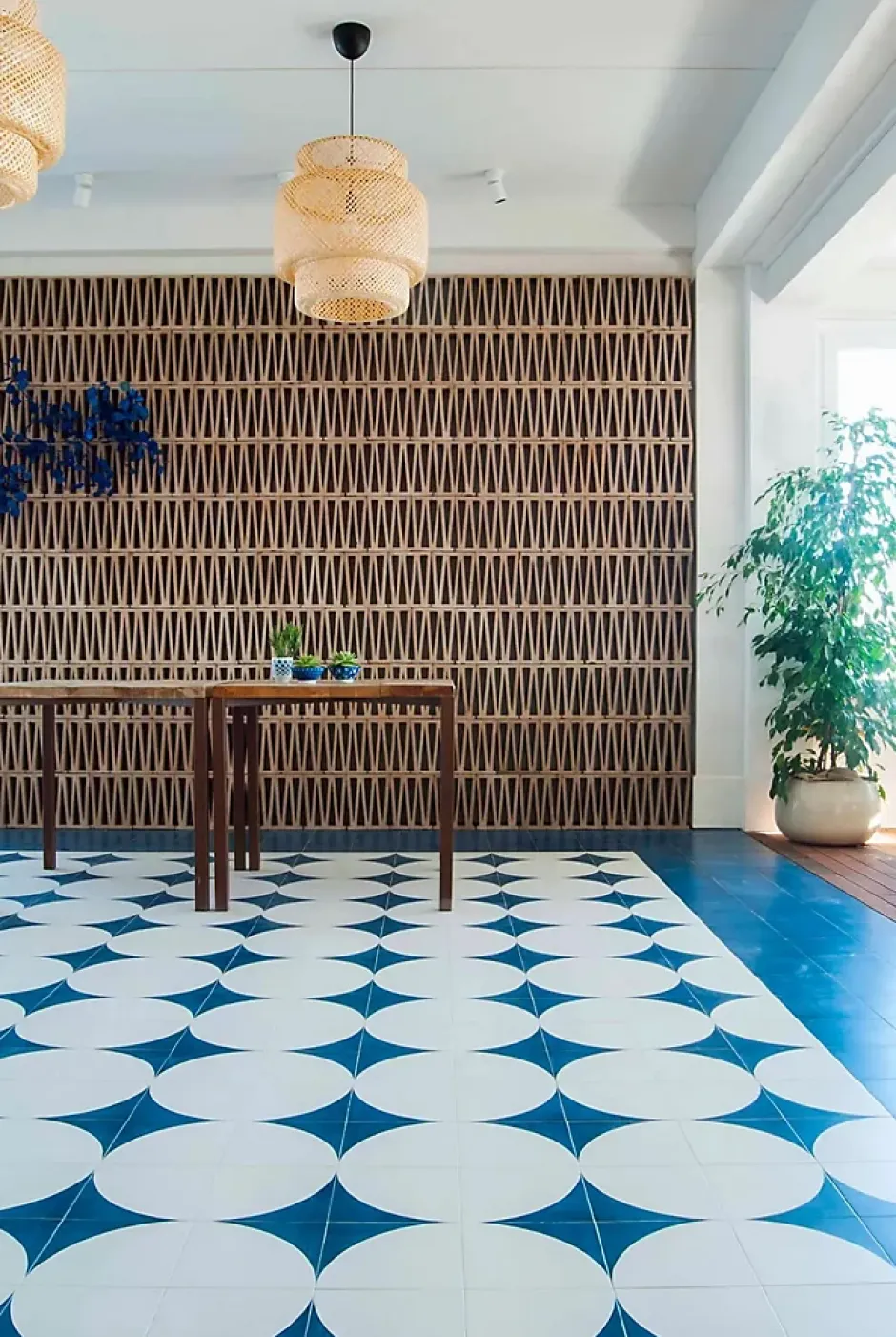 Carrelage Imitation Carreaux De Ciment 20x20 SCENARIO Tappeto 2B Blu - Les Carreaux de Jean-Les Carreaux De Jean Online