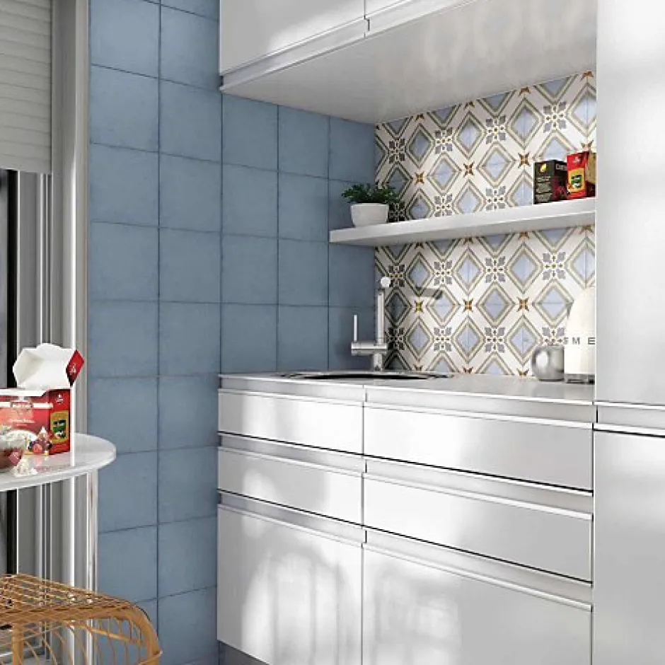 Gioia Materia Carrelage Imitation Carreaux de Ciment ART NOUVEAU DECOR 20x20 Turin Colour - Les Carreaux de Jean