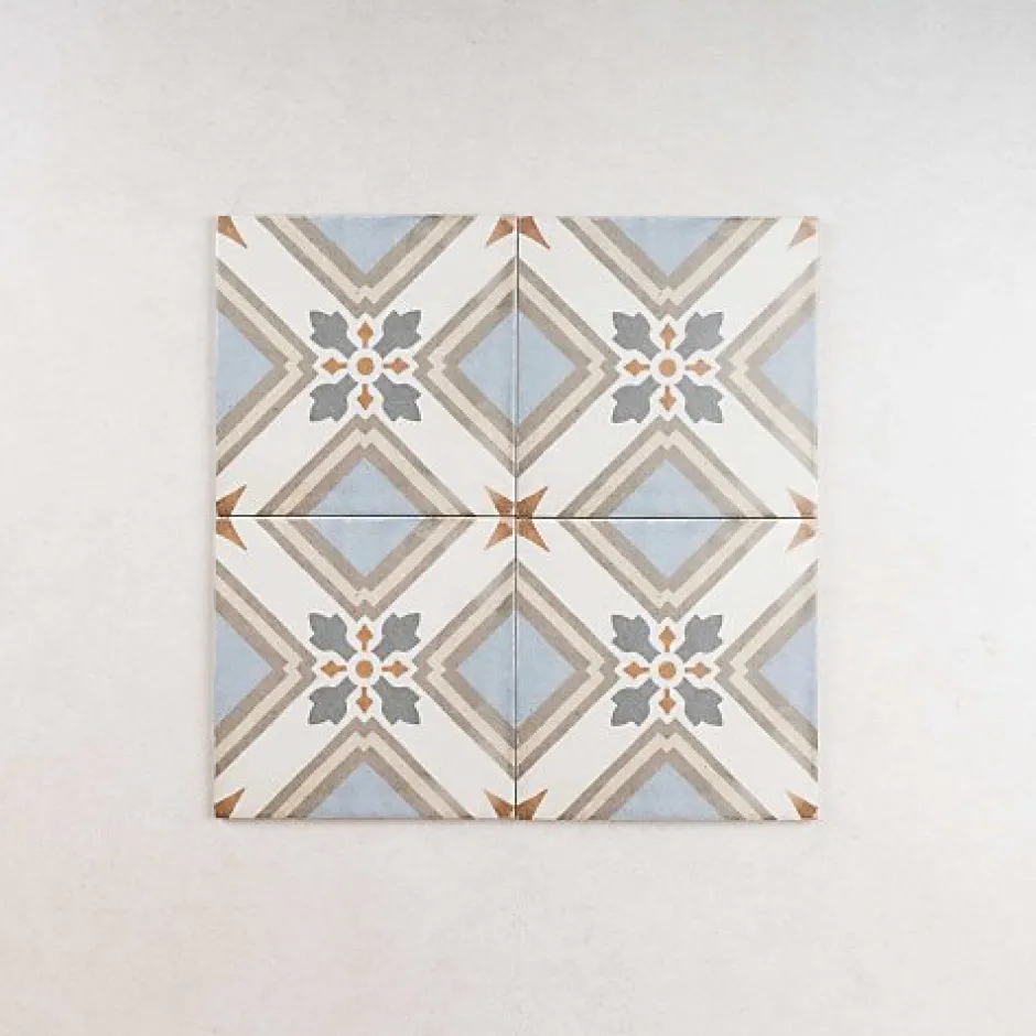 Gioia Materia Carrelage Imitation Carreaux de Ciment ART NOUVEAU DECOR 20x20 Turin Colour - Les Carreaux de Jean