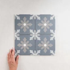 Les Carreaux De Jean Carrelage Imitation Carreaux De Ciment 15x15 FIORELLA Dania - Les Carreaux de Jean