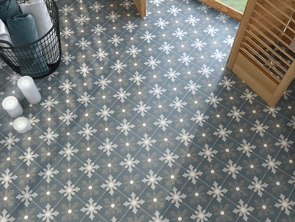 Les Carreaux De Jean Carrelage Imitation Carreaux De Ciment 15x15 FIORELLA Dania - Les Carreaux de Jean