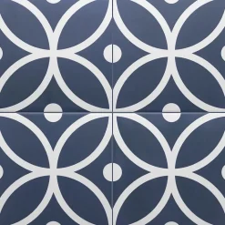 Carrelage Imitation Carreaux De Ciment 20x20 RIVOLI Bergen Azul - Les Carreaux de Jean-Les Carreaux De Jean Clearance