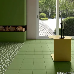 Carrelage Imitation Carreaux De Ciment 20x20 RIVOLI Green - Les Carreaux de Jean-Les Carreaux De Jean  New