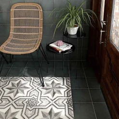 Carrelage Imitation Carreaux de Ciment ART NOUVEAU DECOR 20x20 Cinema Grey - Les Carreaux de Jean-Gioia Materia Best