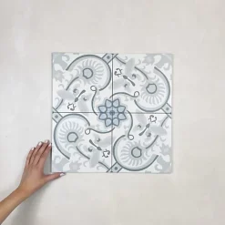 Carrelage Imitation Carreaux de Ciment LA MADELEINE 20x20 Papillon - Les Carreaux de Jean-Les Carreaux De Jean  Hot