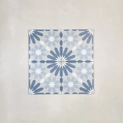 Carrelage Imitation Carreaux de Ciment LA MADELEINE 20x20 Syrah Bleu - Les Carreaux de Jean-Les Carreaux De Jean Sale