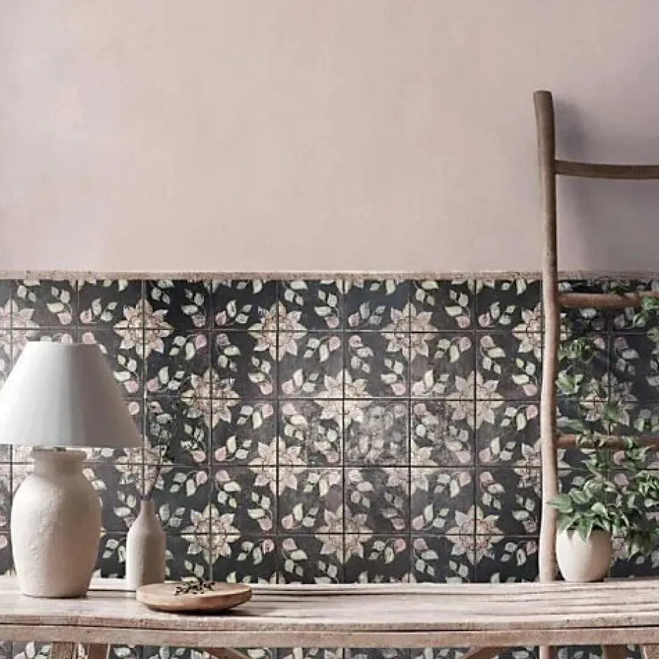 Les Carreaux De Jean Carrelage Imitation Carreaux de Ciment Elisa FIORENTINA 15x15 - Les Carreaux de Jean