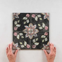 Les Carreaux De Jean Carrelage Imitation Carreaux de Ciment Elisa FIORENTINA 15x15 - Les Carreaux de Jean