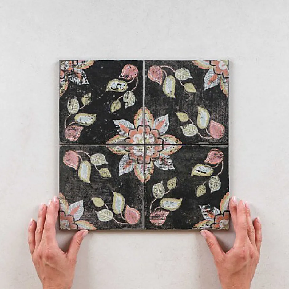 Les Carreaux De Jean Carrelage Imitation Carreaux de Ciment Elisa FIORENTINA 15x15 - Les Carreaux de Jean