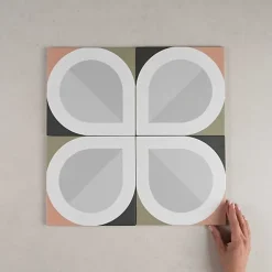 Gioia Materia Carrelage Imitation Carreaux de Ciment BAUHOME 20x20 Blatt Cold - Les Carreaux de Jean