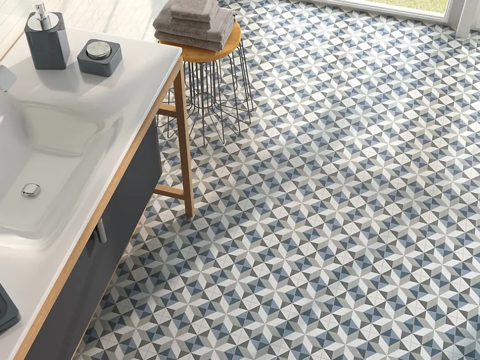 Carrelage Imitation Carreaux De Ciment 15x15 FIORELLA Gina - Les Carreaux de Jean-Les Carreaux De Jean Sale