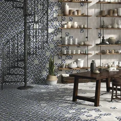 Carrelage Imitation Carreaux de Ciment FLEUR 15x15 Geraldine - Les Carreaux de Jean-Les Carreaux De Jean  Best