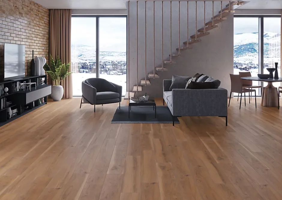 Carrelage Imitation Parquet 20x120 Acero Ocre Rectifié --Allocarrelage Outlet