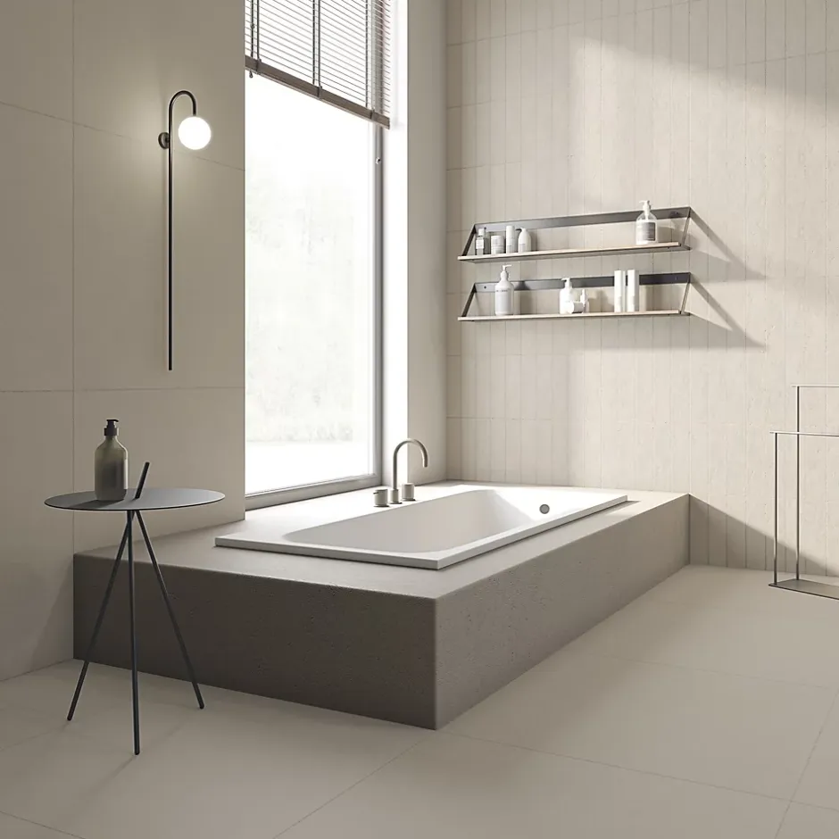 Tinker Carrelage Imitation Pierre Quartz blanc 60x60 cm