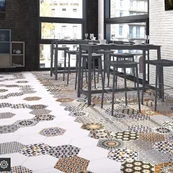 Carrelage interieur Imitation Carreaux de Ciment ANDALUSI MIX 28,5x33 - Les Carreaux de Jean-Les Carreaux De Jean  Online