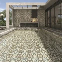 Eiffel art construction Carrelage intérieur / extérieur effet ciment 20x20 cm BALI Munduk