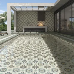 Eiffel art construction Carrelage intérieur / extérieur effet ciment 20x20 cm BALI Nusa