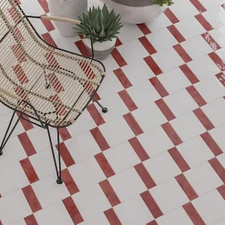 Carrelage intérieur Effet Zellige Rouge BEJMAT 5x15 Carmin - Les Carreaux de Jean-Les Carreaux De Jean  Outlet