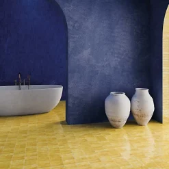 Les Carreaux De Jean  Carrelage intérieur Effet Zellige Jaune BEJMAT 5x15 Lemonade - Les Carreaux de Jean