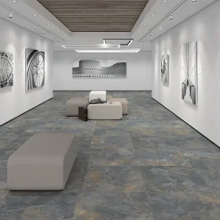 Eiffel art construction Carrelage intérieur et extérieur sol effet pierre granite bali gris anthracite nuancé 30x60 cm TEPUY R MIX