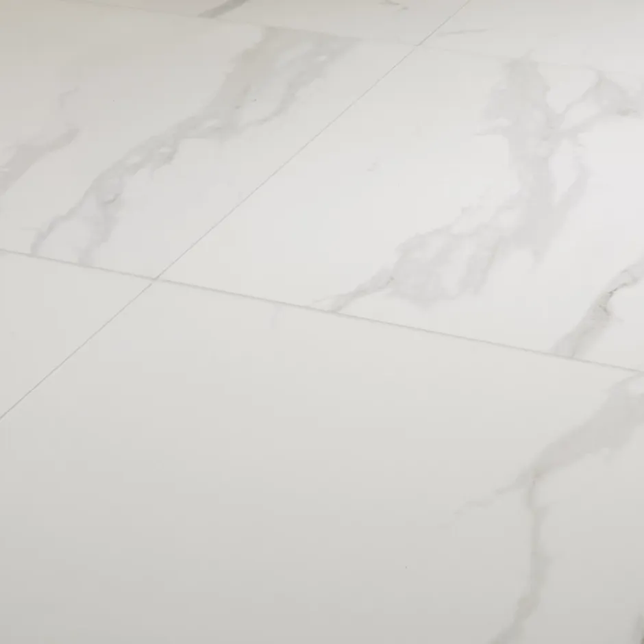 GoodHome Carrelage intérieur sol et mural Ultimate marble effet marbre L.59.5 cm x l.59.5 cm x Ep.0.9 cm blanc