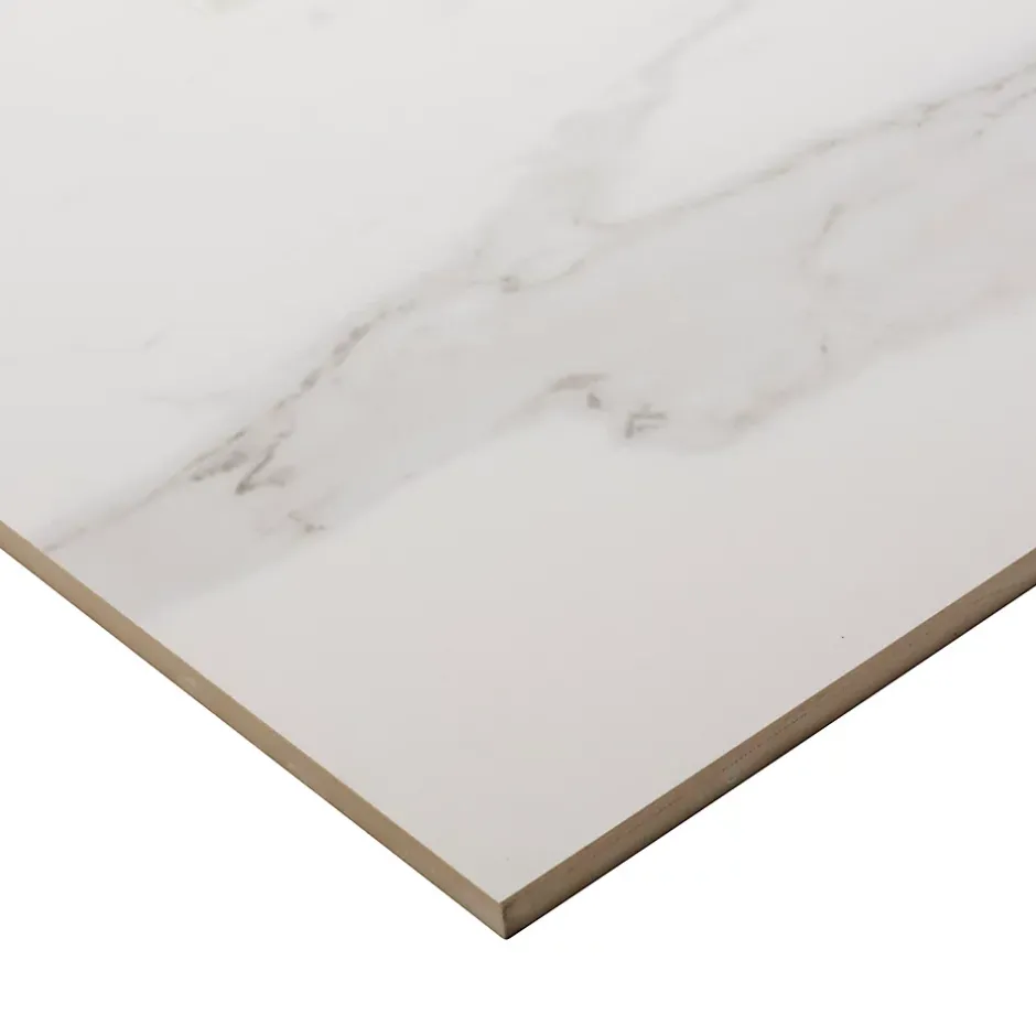 GoodHome Carrelage intérieur sol et mural Ultimate marble effet marbre L.59.5 cm x l.59.5 cm x Ep.0.9 cm blanc