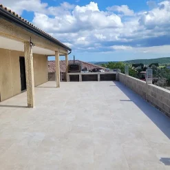 Concept Mosaïque Carrelage izmir 60x120 cm effet travertin antidérapant r11