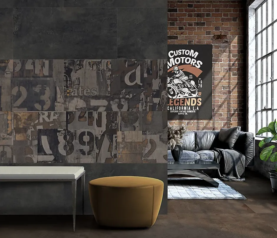 Carrelage Magnetic Dark Grey - Mat 120 x 60cm ( vendu par boite de 1,44 m² )-Energie Ker Outlet