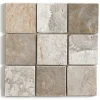 Carrelage mosaïque / Plaque de mosaïque mur et sol en marbre naturel coloris blanc mat - 30 x 30 cm-Pegane Online
