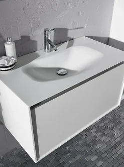 Carrelage mosaïque (Boite de 1m²) /Plaque de mosaïque mur et sol en marbre naturel coloris gris clair - 30 x 30 cm-Pegane Outlet