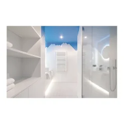 Aelle Carrelage Carrelage mur écaillon de poisson uni blanc brillant 10,6x12 cm SCALE FAN WHITE