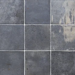 Aelle Carrelage Carrelage mur effet pierre bleu 10x10 cm brillant - VERTICALE DEEP ROYAL