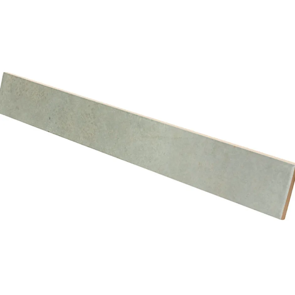 Aelle Carrelage Carrelage mur effet pierre gris vert 5x40 cm brillant - VERTICALE GREEN FIELD